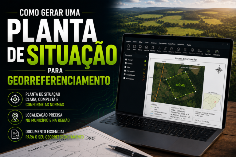 Planta de Situação para georreferenciamento