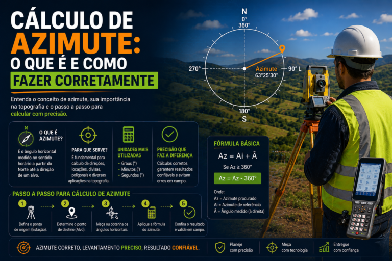 cálculo de azimute