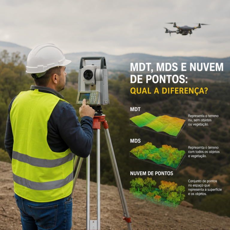 MDT, MDS e Nuvem de Pontos: Qual a Diferença?