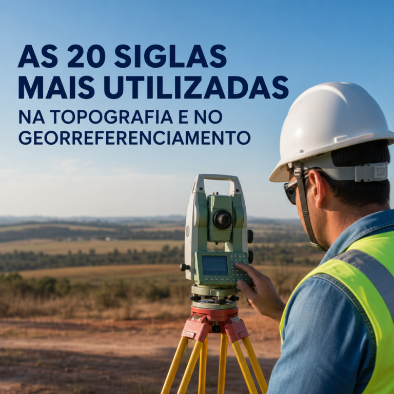As 20 Siglas Mais Utilizadas na Topografia e no Georreferenciamento