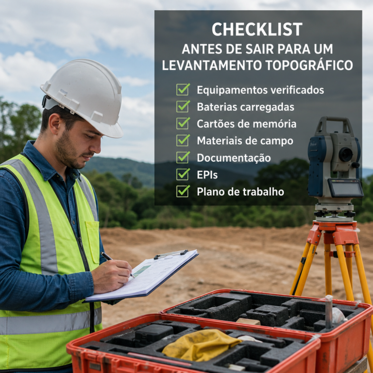 Checklist Antes de Sair para um Levantamento Topográfico
