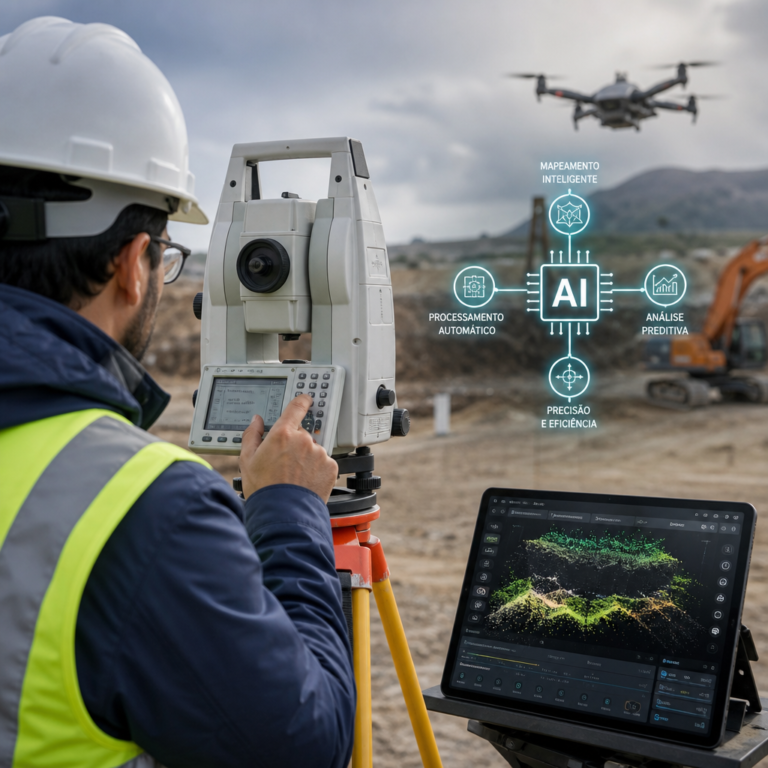 Como a Inteligência Artificial Está Transformando a Topografia